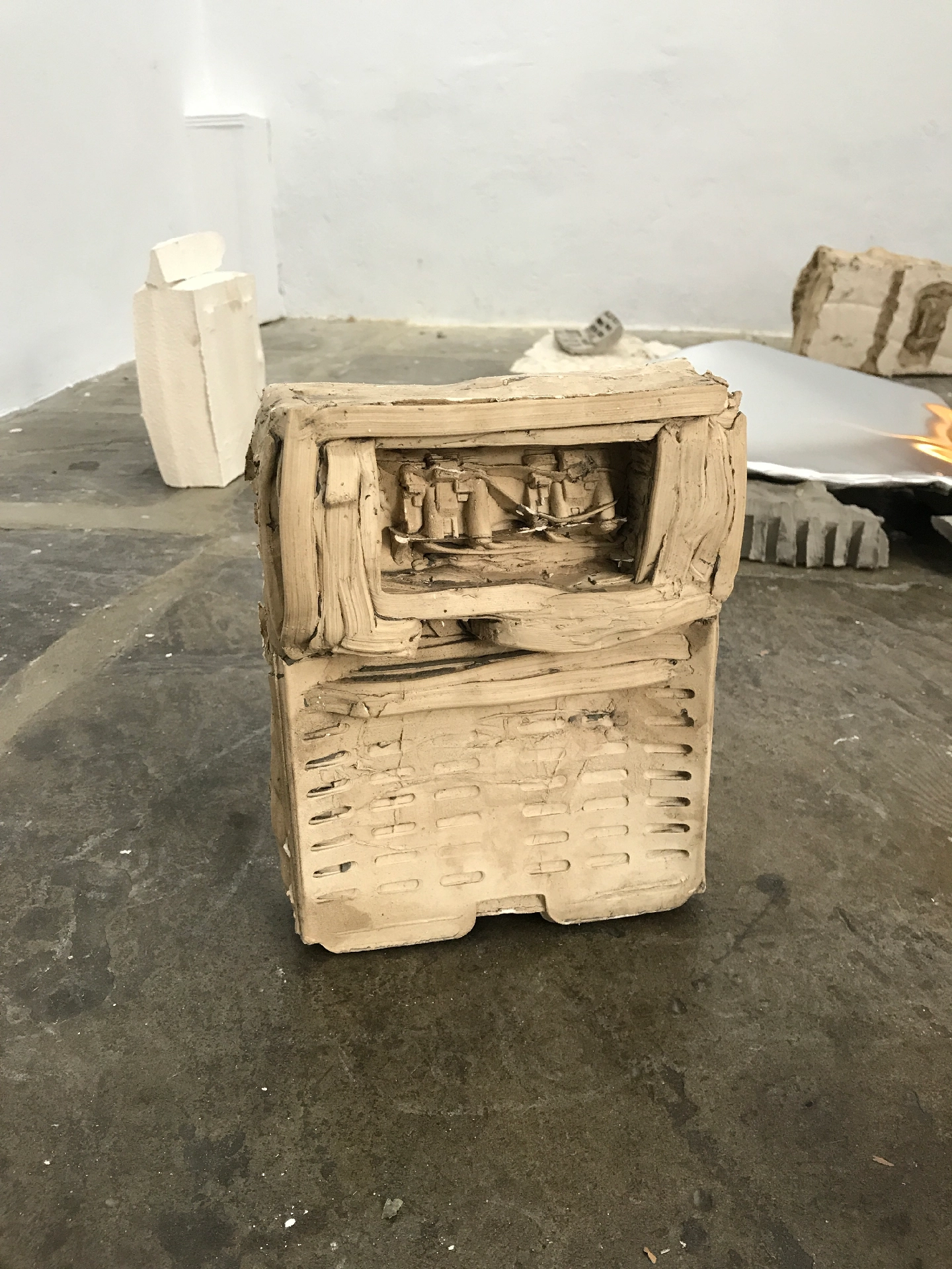 Plaster & dried clay