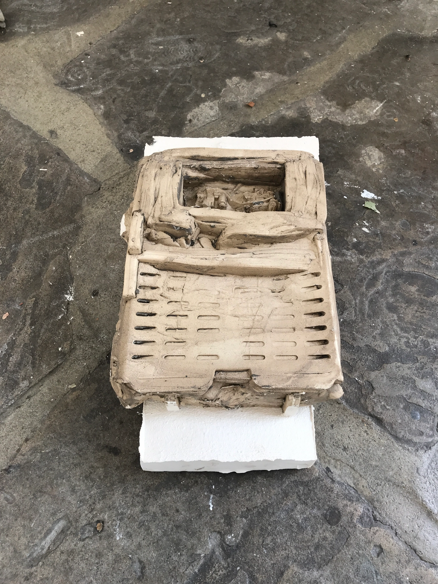 Plaster & dried clay