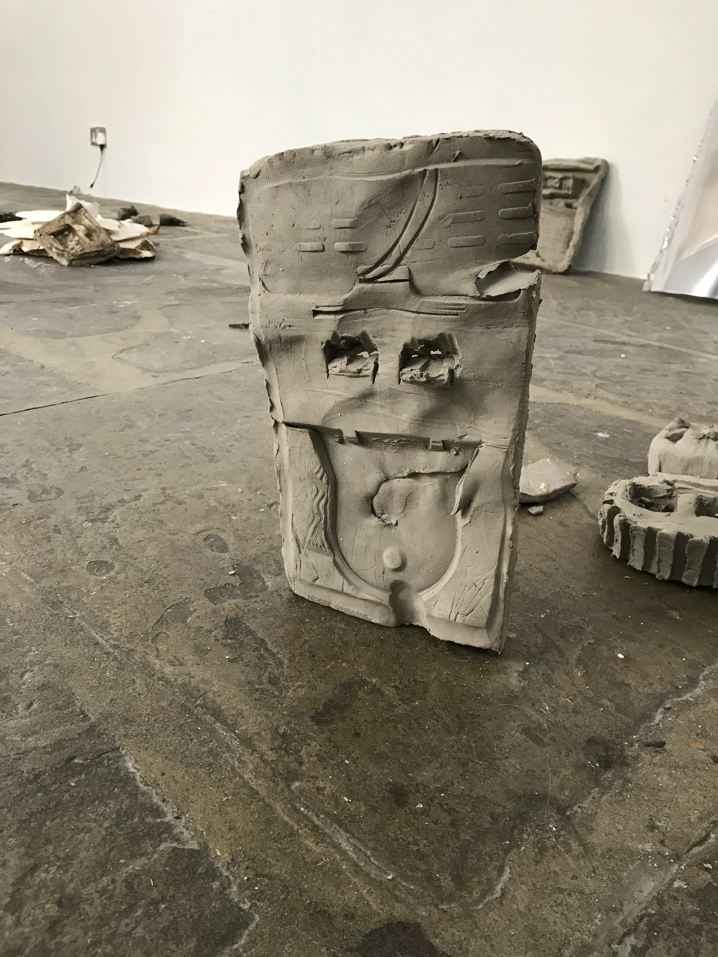 Unfired clay