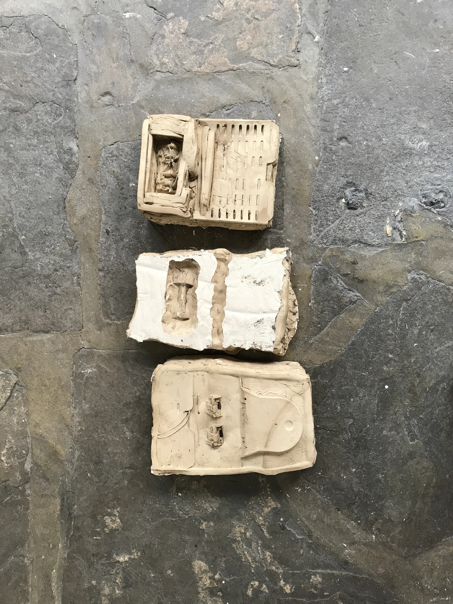 Plaster & dried clay