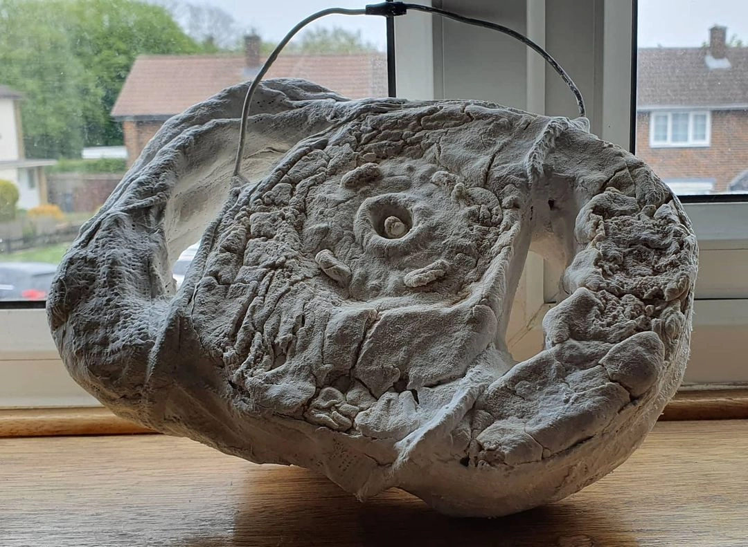 Create an object that's possibly useful and possibly useless but definitely beautiful Plaster, salt dough, wire, tape, card, paper