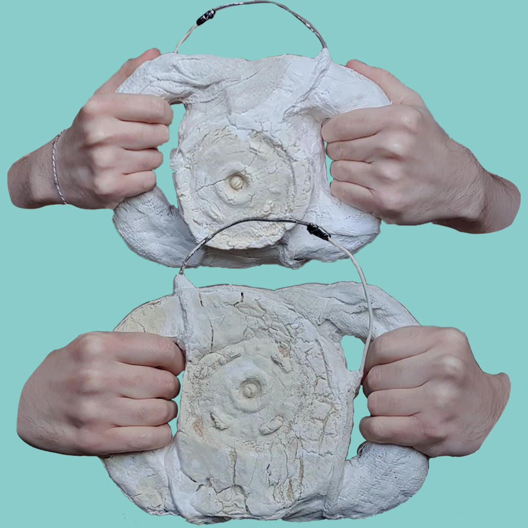 Create an object that's possibly useful and possibly useless but definitely beautiful Plaster, salt dough, wire, tape, card, paper