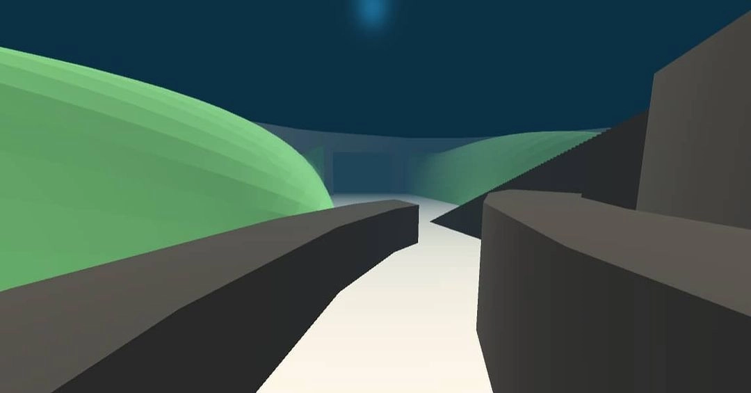 Screenshot from Level 1 of the game environments developed during this residency