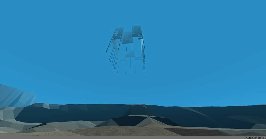 Screenshot from Level 4 of the game environments developed during this residency