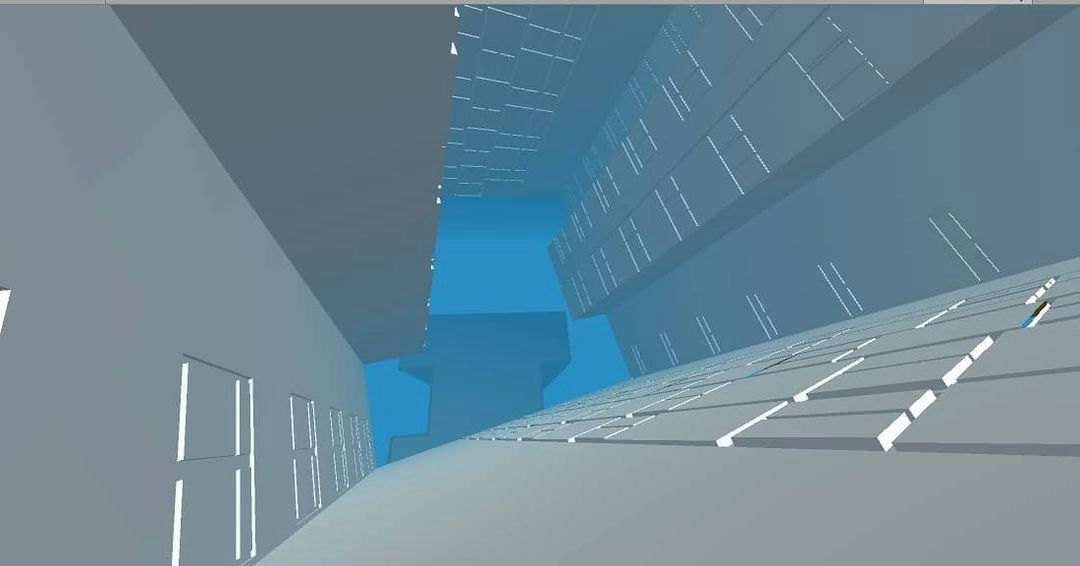 Screenshot from Level 3 of the game environments developed during this residency