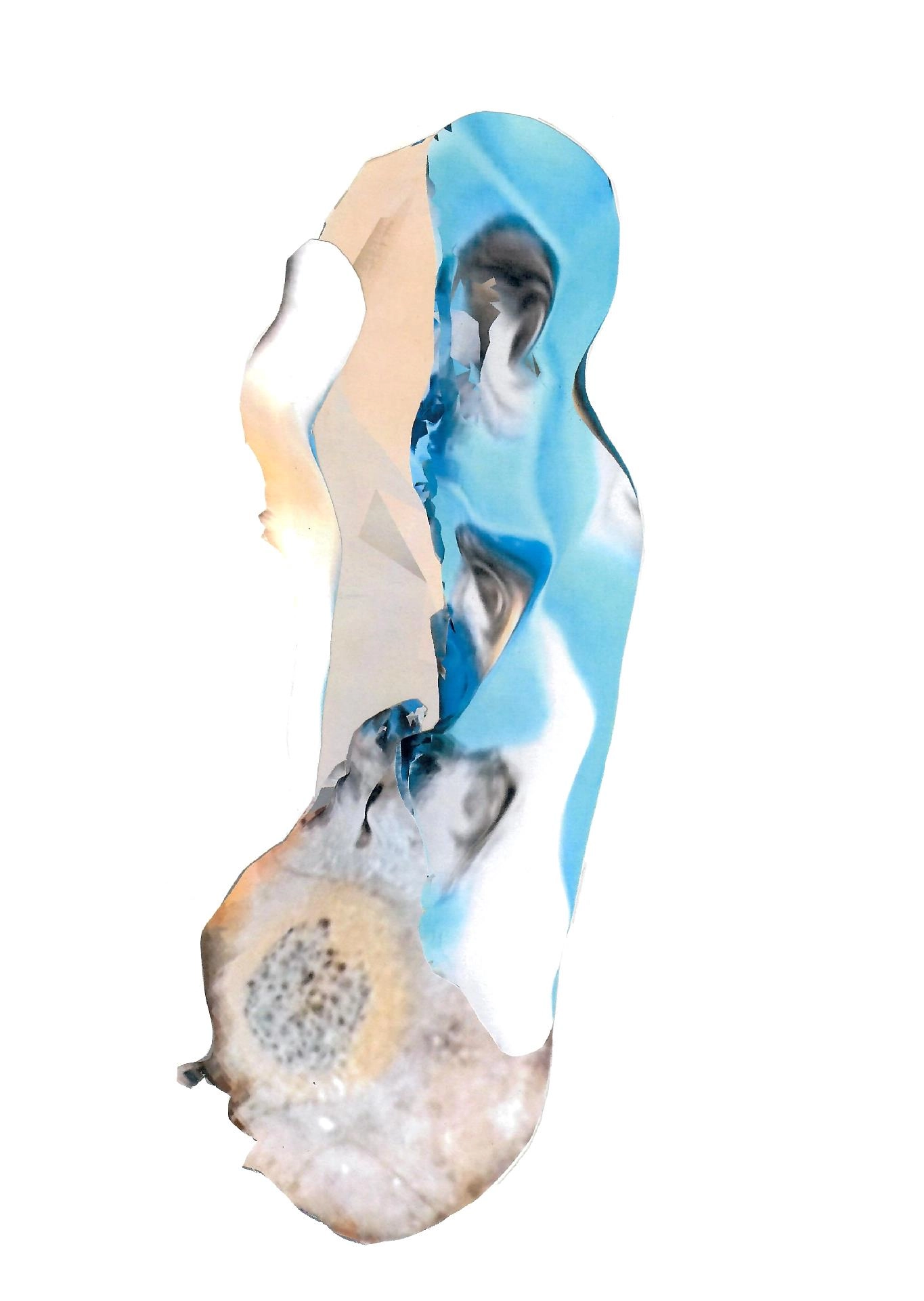 Collage on recycled paper
