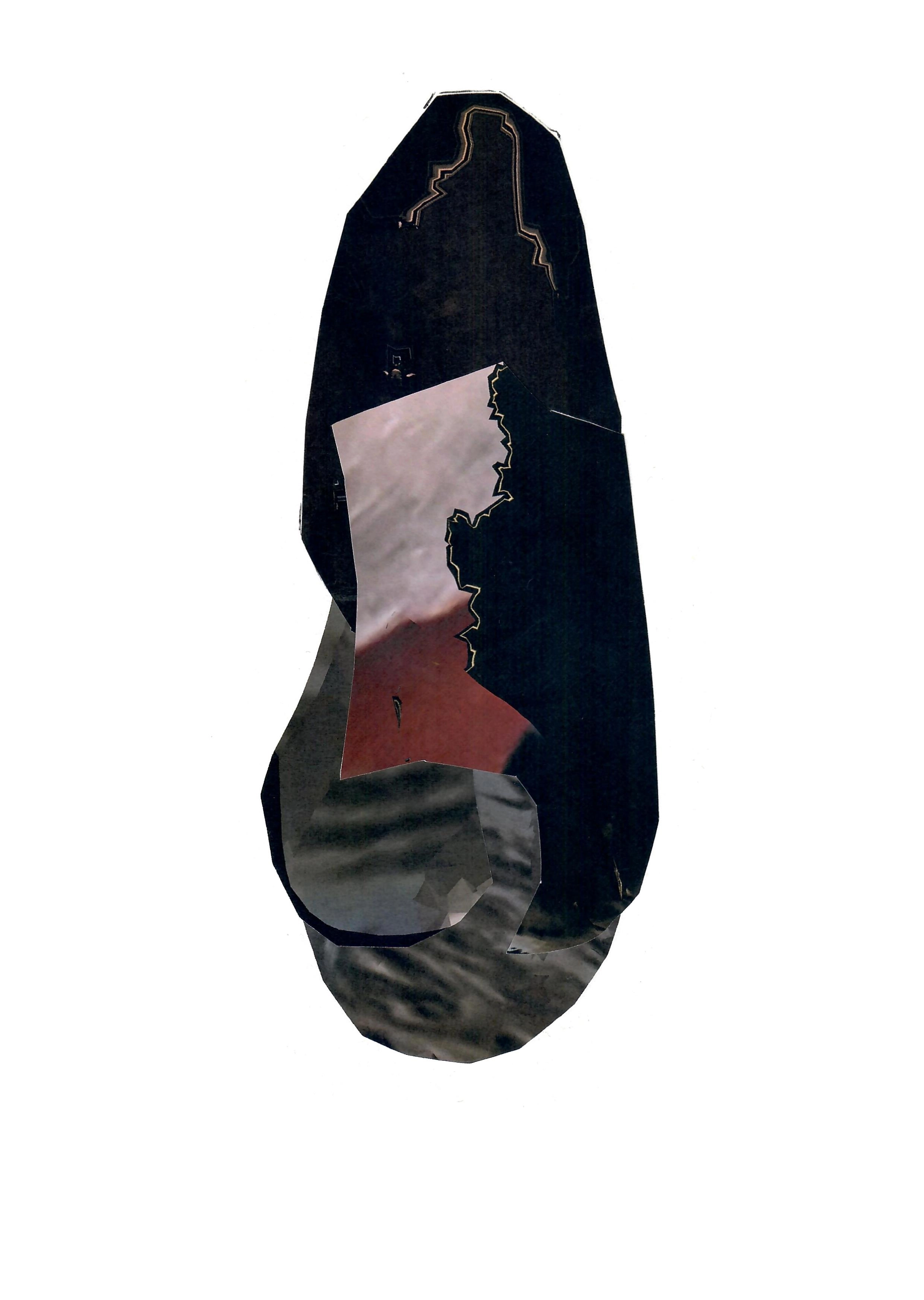 Collage on recycled paper